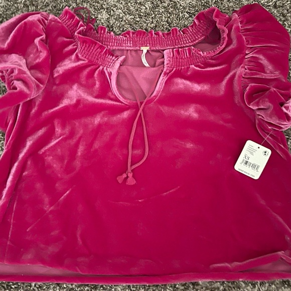 NWT Free People XS Terese Top in Pink Phenom. - Picture 4 of 6